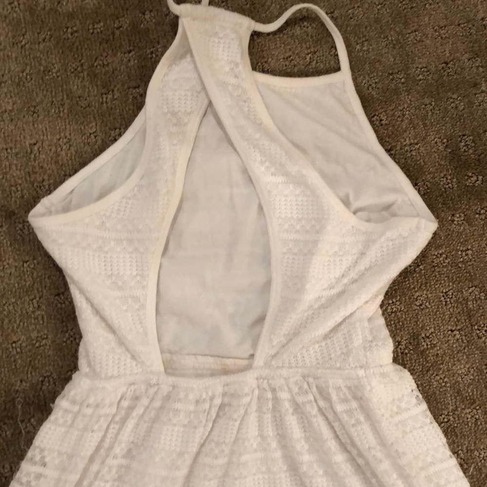 White Springtime Sweater Dress - Picture 2 of 4